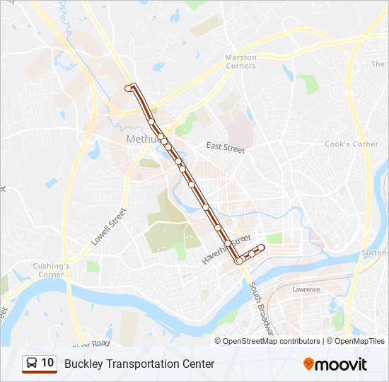 10 bus Line Map