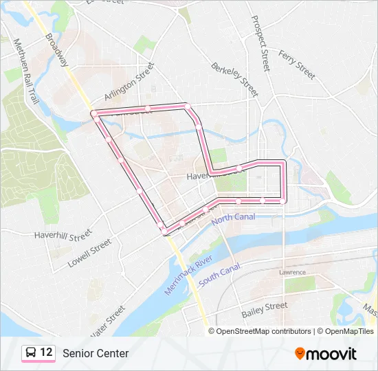 12 Bus Line Map
