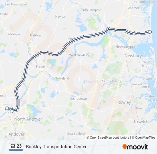 23 Bus Line Map