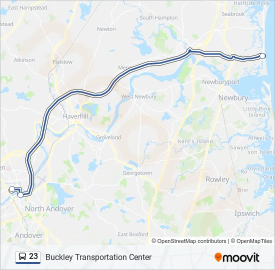 23 Bus Line Map
