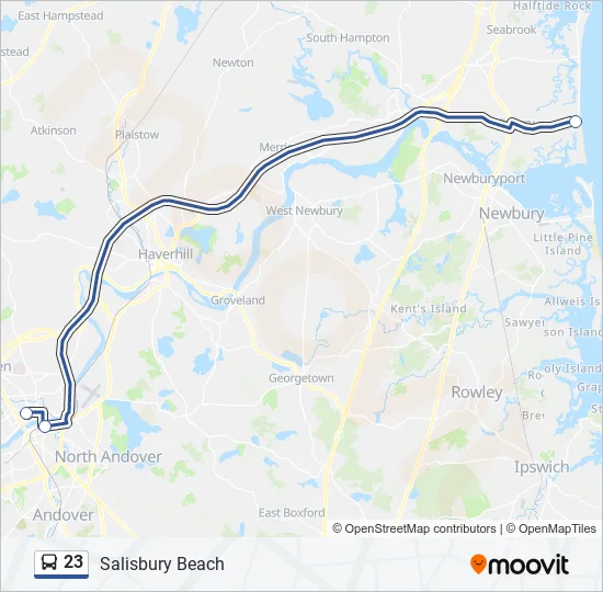 23 Bus Line Map