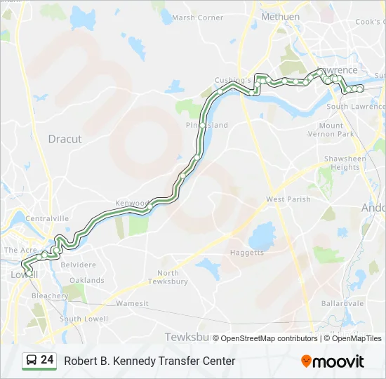 24 Bus Line Map