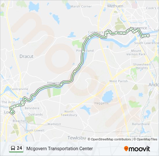 24 Bus Line Map