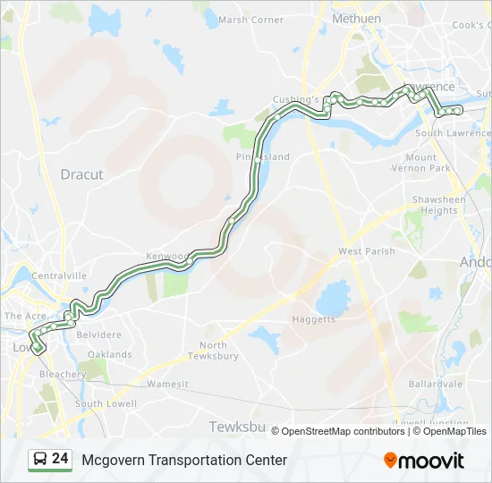 24 Bus Line Map