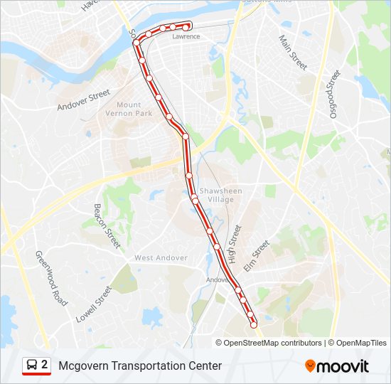 2 bus Line Map