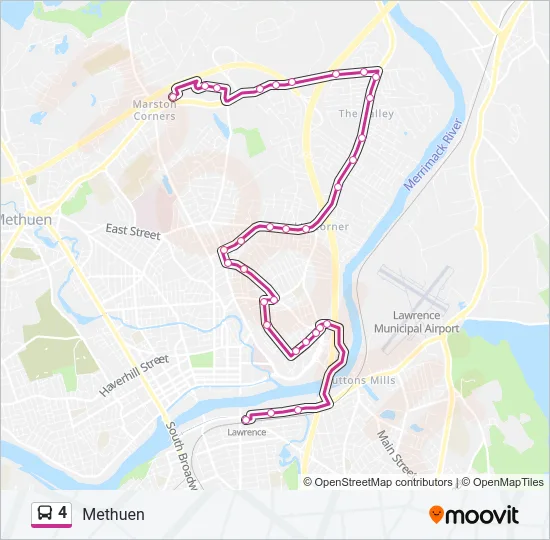 4 Bus Line Map