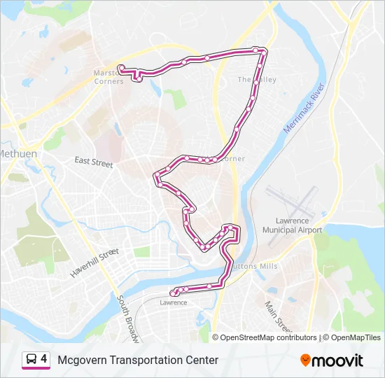 4 Bus Line Map