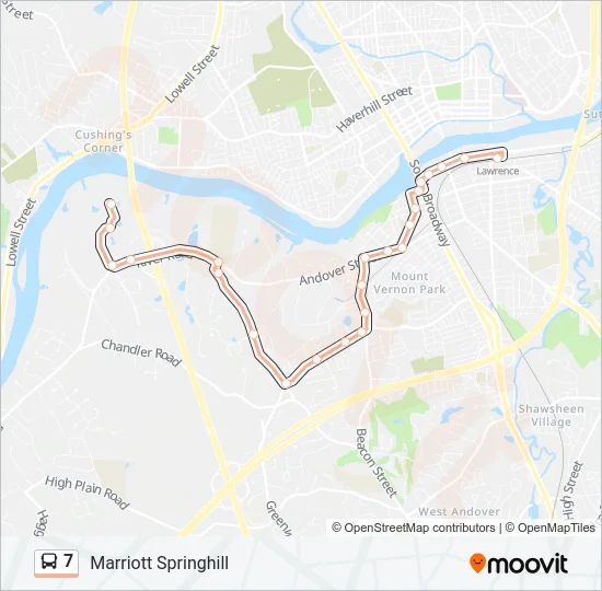 7 Bus Line Map