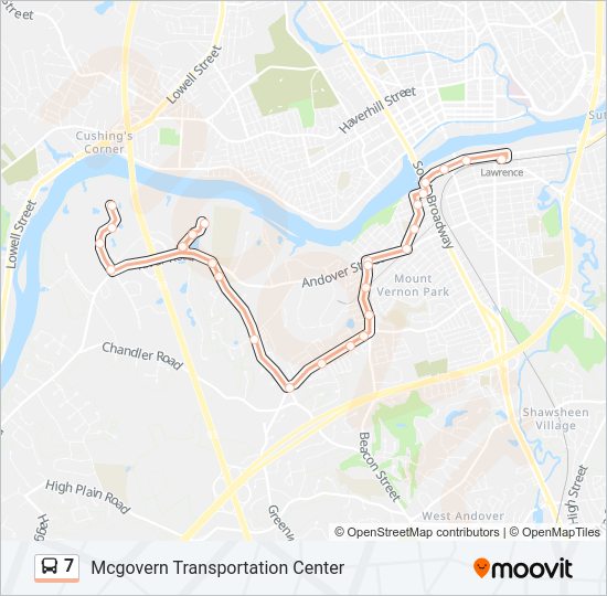 7 bus Line Map