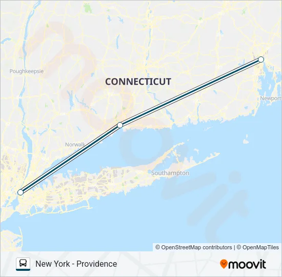 GREYHOUND US0245 Bus Line Map