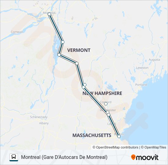 GREYHOUND US0260 Bus Line Map