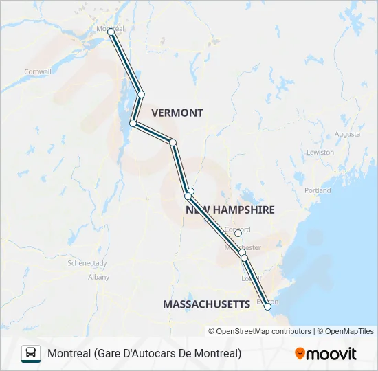 GREYHOUND US0260 Bus Line Map