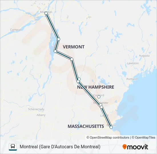 GREYHOUND US0260 Bus Line Map