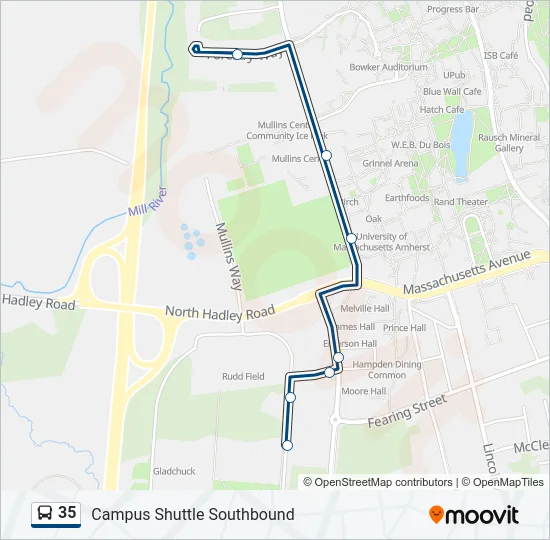 35 Bus Line Map