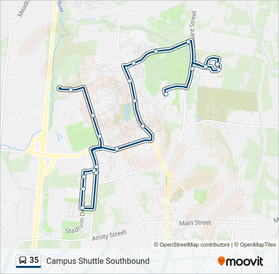 35 Bus Line Map