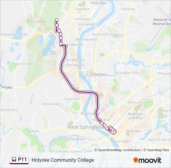 P11 Bus Line Map