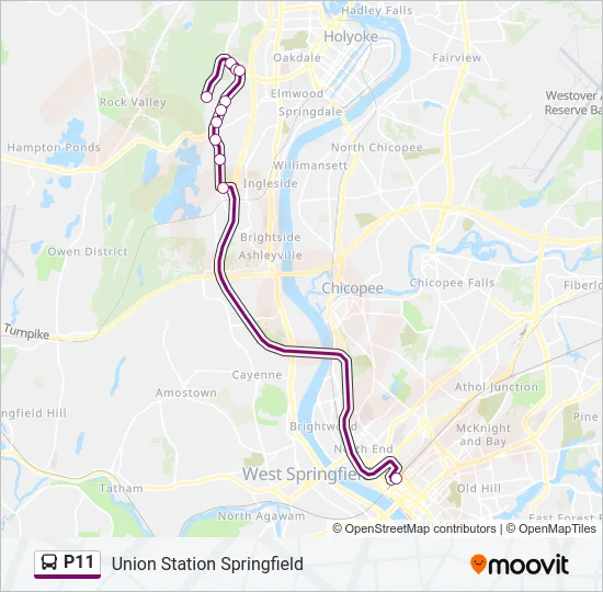 P11 Bus Line Map