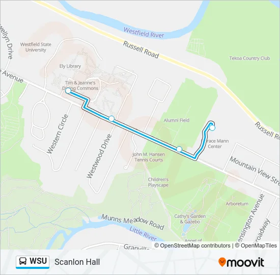 WSU Bus Line Map