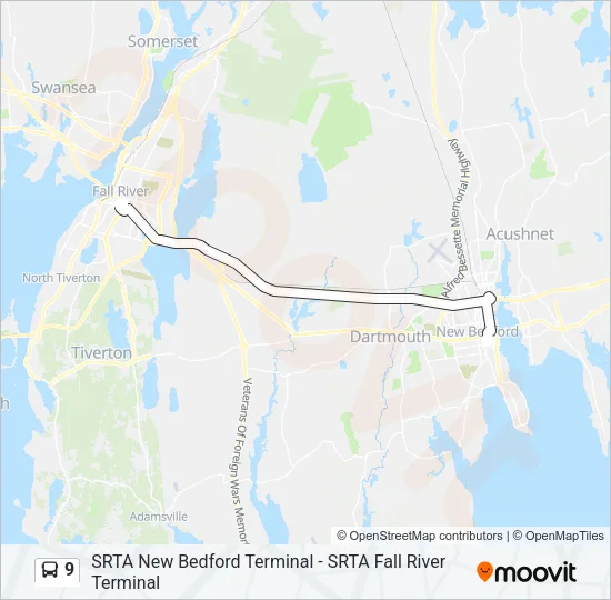 9 Bus Line Map