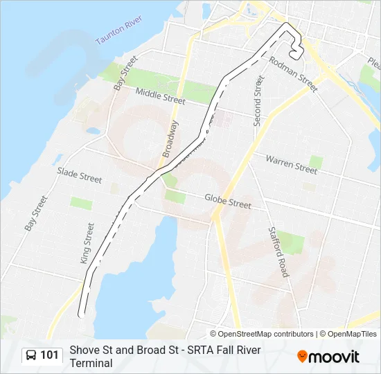 101 Bus Line Map