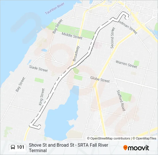 101 Bus Line Map