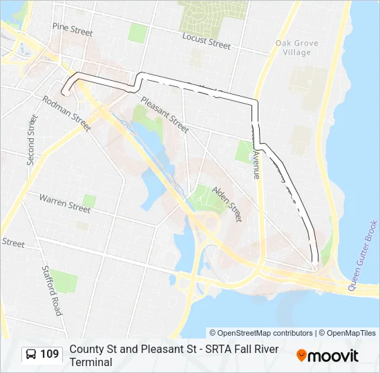 109 Bus Line Map