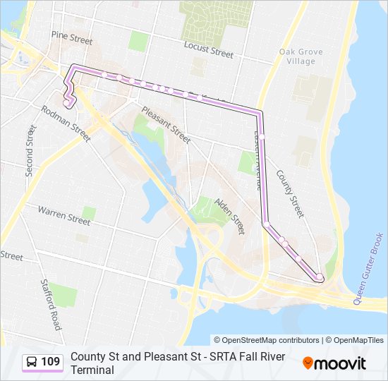 109 bus Line Map