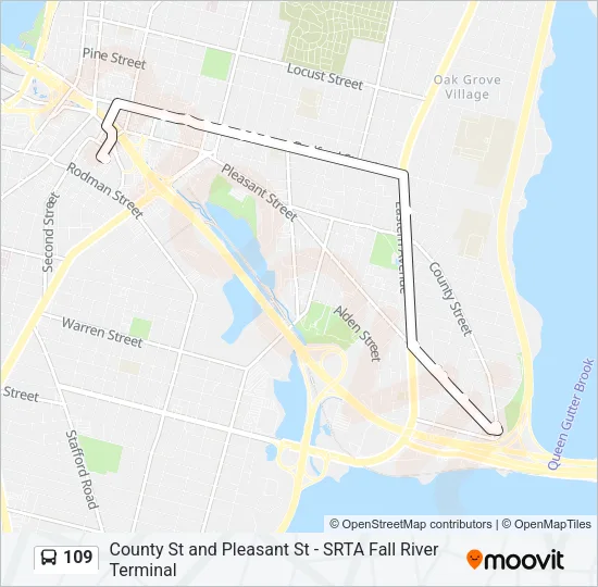 109 Bus Line Map