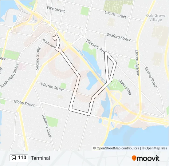 110 Bus Line Map