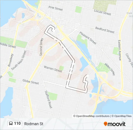 110 Bus Line Map