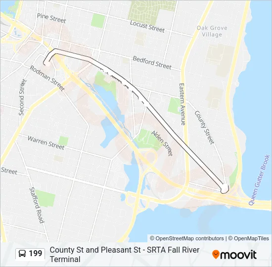 199 Bus Line Map