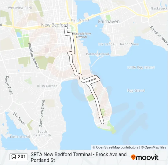 201 Bus Line Map