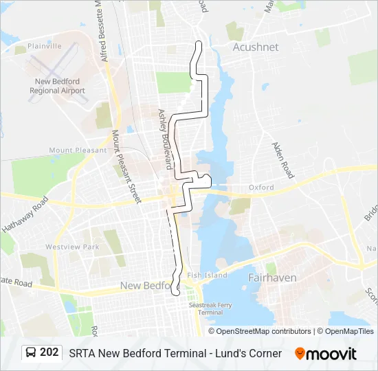 202 Bus Line Map