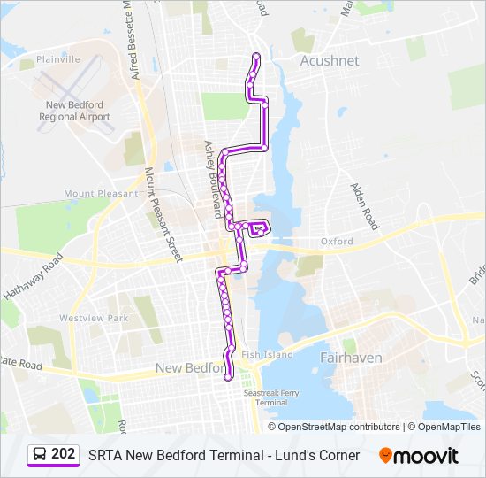 Mapa de 202 de autobús