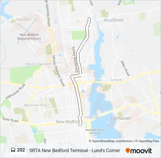 202 Bus Line Map