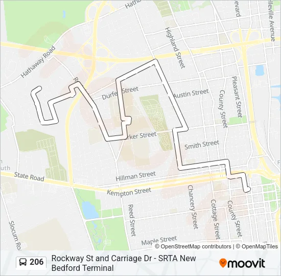 206 Bus Line Map