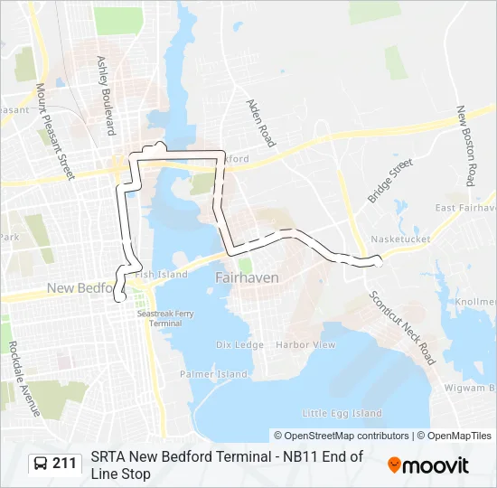 211 Bus Line Map