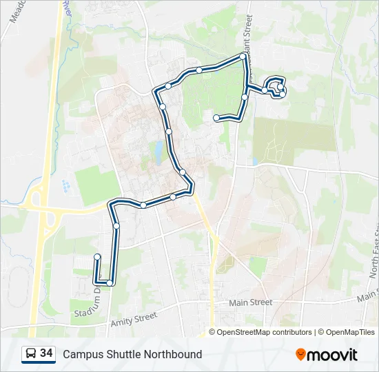 34 Bus Line Map