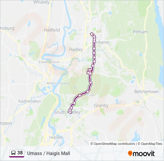 38 Bus Line Map