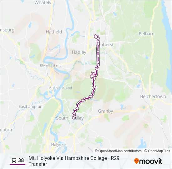 38 Bus Line Map