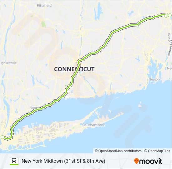 FLIXBUS N2610 bus Line Map