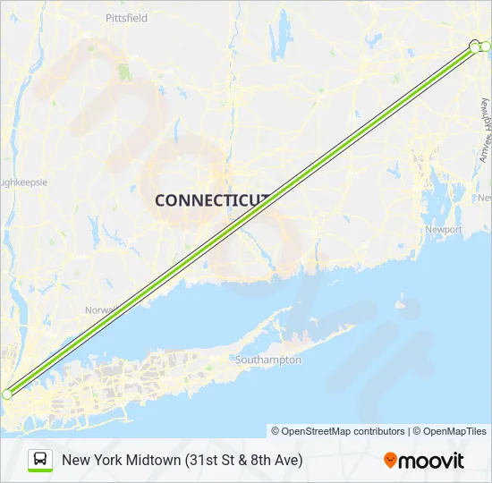 FLIXBUS N2610 Bus Line Map