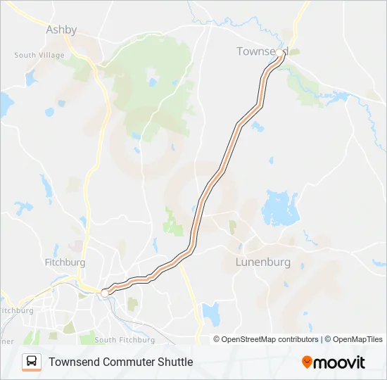TOWNSEND COMMUTER SHUTTLE Bus Line Map