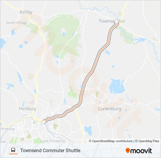 TOWNSEND COMMUTER SHUTTLE Bus Line Map