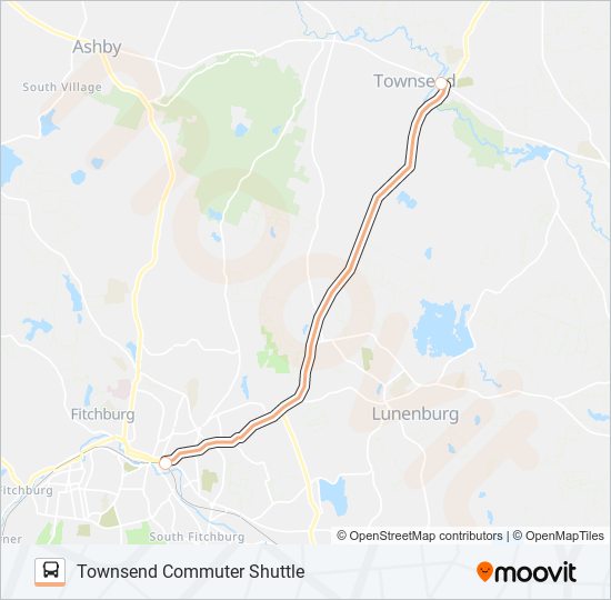 TOWNSEND COMMUTER SHUTTLE bus Line Map