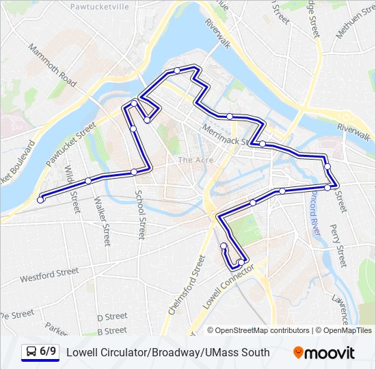 6/9 bus Line Map