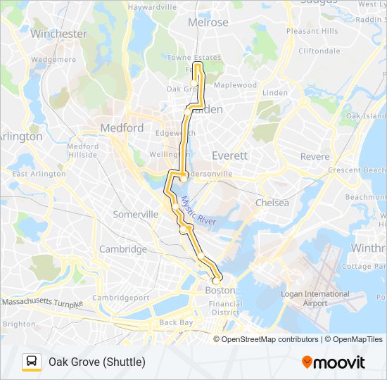 ORANGE LINE SHUTTLE Bus Line Map