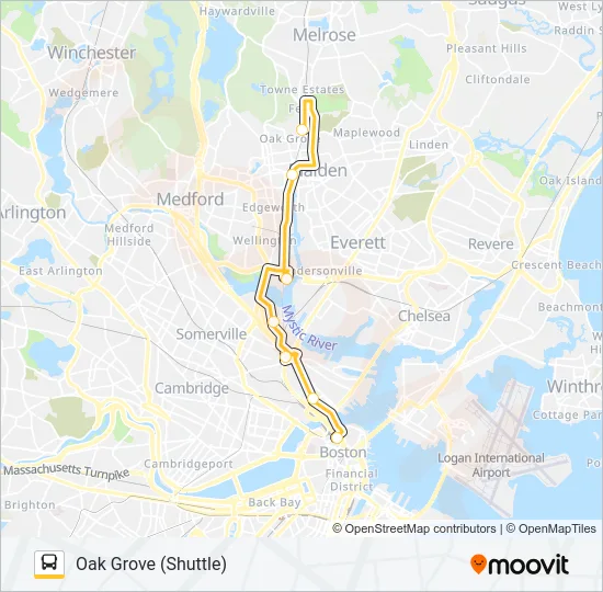 ORANGE LINE SHUTTLE Bus Line Map