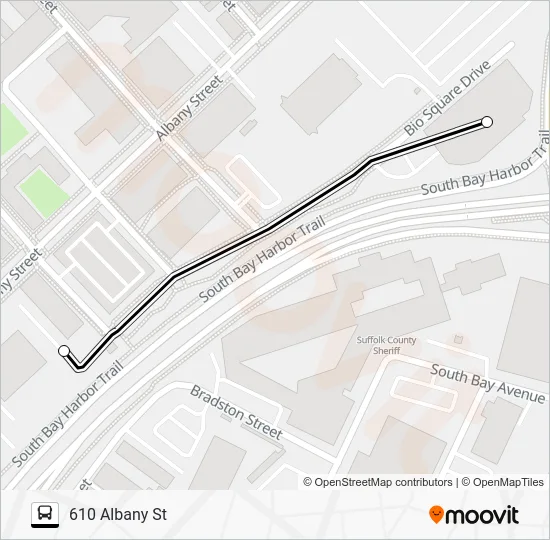 Mapa de ALBANY SHUTTLE PM de autobús