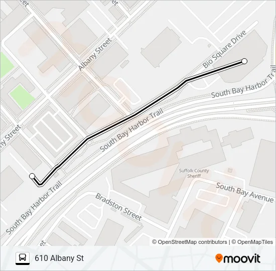 ALBANY SHUTTLE PM Bus Line Map